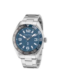 Nautica Graue Edelstahl-Armbanduhr