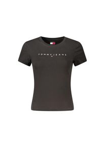 Tommy Hilfiger Schwarzes Baumwoll Damen T-Shirt