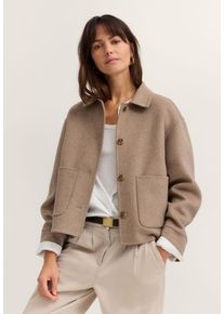 Bugatti Damen Jacke im Overshirt-Stil mit Wollmix
