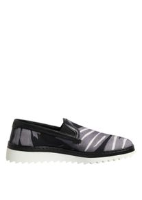 Dolce & Gabbana Dolce & Gabbana Schwarze Tropical Slip-On Herren Sneaker Schuhe