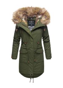 Navahoo Damen Winterjacke Rosinchen &ndash; Klassischer Parka mit Abnehmbarem Kunstfellkragen