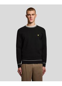 Lyle & Scott Besatz Strickpullover mit Rundhalsausschnitt