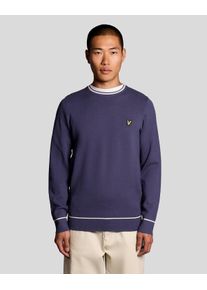 Lyle & Scott Gespritzter Strickpullover mit Rundhalsausschnitt