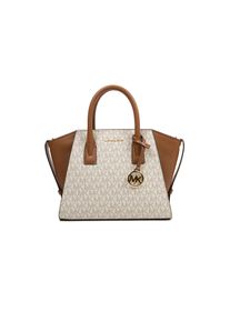 Michael Kors Avril Kleine Logo- und Leder-Umh&auml;ngetasche