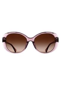 Ralph by Ralph Lauren RA5335U 611813 gl&auml;nzend transparent violett Verlauf braun Sonnenbrille