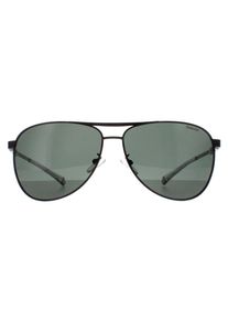 Polaroid Aviator Herren Matt Schwarz Gr&uuml;n Polarisiert PLD 2160/G/S/X