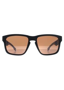 HUGO BOSS Square Herren Matt Schwarz Braun Polarisiert BOSS 1497/S