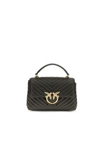 Pinko Bicolor Kalbleder Bos Taurus Handtasche