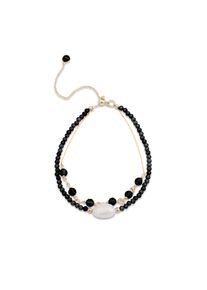 Luxenter-Armband, Ekhao-Metalllegierung und hydrothermaler Quarz Onyx 18K vergoldet