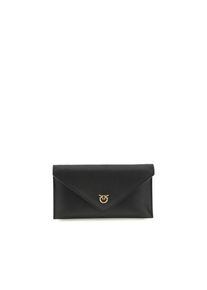 Pinko Clutch-Tasche aus schwarzem Kalbsleder Bos Taurus