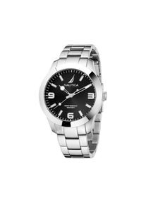 Nautica Graue Edelstahl-Armbanduhr