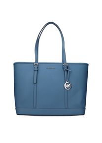 Michael Kors Blaue Leder Schultertasche