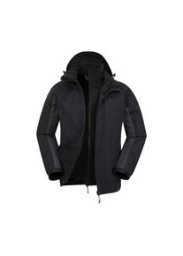 Mountain Warehouse Herren Thunderstorm 3 in 1 Wasserdichte Jacke (Grau)