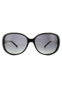 Polaroid Butterfly Womens Schwarz Grau Gradient Polarisierte Sonnenbrille