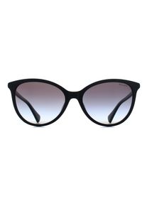 Ralph by Ralph Lauren RA5339U 50018G gl&auml;nzende schwarze Sonnenbrille mit grauem Farbverlauf