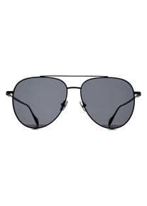 Salvatore Ferragamo SF308S 002 matte schwarze dunkelgraue Sonnenbrille