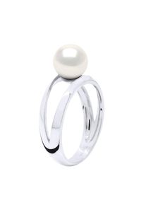 Ring &ndash; Wei&szlig;gold 375 &ndash; echte S&uuml;&szlig;wasser-Zuchtperle, rund 8&ndash;9 mm