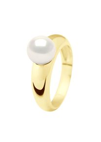 Armreifring &ndash; Gelbgold &ndash; echte S&uuml;&szlig;wasser-Zuchtperle, rund 8&ndash;9 mm