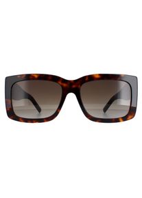 HUGO BOSS Rectangle Damen Havanna Braun Gradient BOSS 1454/S