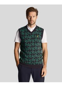 Lyle & Scott Lyle & Scott Golf-Monogramm-Strickweste f&uuml;r Herren in Marineblau