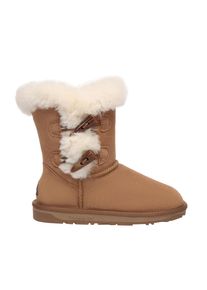 EVER AU Frauen Storch Horn Toggle Knopf kurze Stiefel