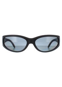 Arnette Oval Unisex Matt Schwarz Dunkel Grau Polarisiert AN4302 Catfish