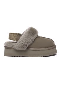 EVER AU Plateau-Hausschuhe mit abnehmbaren Riemen f&uuml;r Damen - Wagtail