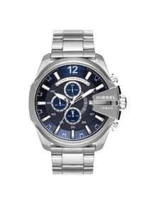 Diesel Herren Mega Chief Serie Silber Uhr