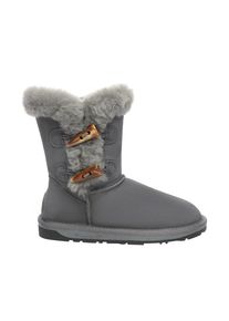 EVER AU Frauen Storch Horn Toggle Knopf kurze Stiefel