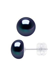 Ohrringe aus Wei&szlig;gold &ndash; echte S&uuml;&szlig;wasser-Zuchtperlen, Knopf 8&ndash;9 mm