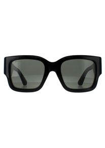 Gucci Square Womens Schwarz mit Havanna Grau GG1663S