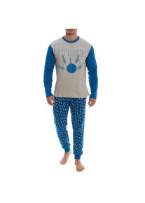 KLP4 Herren-Winterpyjama mit langen &Auml;rmeln