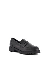 Dune Gild Damen Schwarze Lederloafer