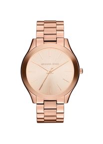 Trendige und stilvolle Damenuhr von der Marke Michael Kors. Die Uhr hat ein Armband, das auch kleiner gemacht werden kann, das Geh&auml;use hat einen Durchmesser von 42 mm und das Uhrwerk ist Quarz. Marke: Michael KorsModellname: MK3197 (42mm)Kategorie: DamenarmbanduhrMaterialien: EdelstahlFarbe: Ros&eacute;gold