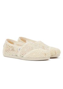 Toms Shoes Toms Apargata Crochet Natural Espadrilles Damen Beige Sandale