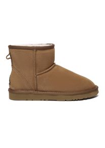 EVER AU Damen Leder Kurzstiefel - Ostrich