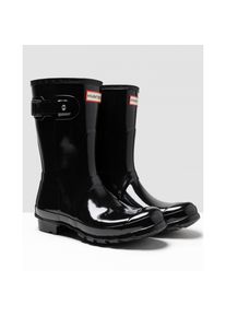 Kaufen Sie Hunter Original Short Gloss Damen Gummistiefel In Schwarz