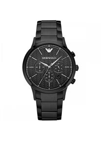 Emporio Armani AR2485 Herrenuhr aus schwarzem Metall