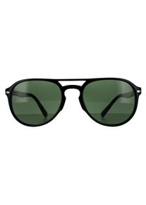 Persol Aviator Unisex Schwarz Gr&uuml;n Sonnenbrille