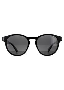 Polaroid Runde Unisex Schwarz Grau Polarisierte Sonnenbrille