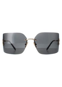Miu Miu MU54YS 5AK5S0 gold dunkelgrau Sonnenbrille