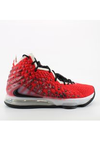 Nike Lebron XVII Red Textile Schn&uuml;ren -Herren -Trainer BQ3177 601