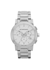 Burberry BU9350 Gro&szlig;e Karo-Edelstahl-Armband Herrenuhr
