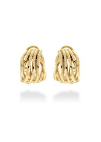 Luxenter Ohrringe, mit Omega-Verschluss aus 18 Karat Gelbgold
