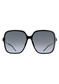 Gucci Square Womens Gl&auml;nzend Schwarz und Gold Grau Gradient GG1267S