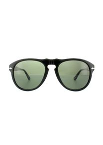 Persol Aviator Mens Schwarz Gr&uuml;n Sonnenbrille