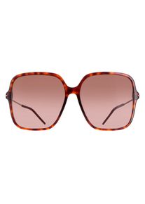 Gucci Square Womens Dark Havana Braun Gradient GG1267S