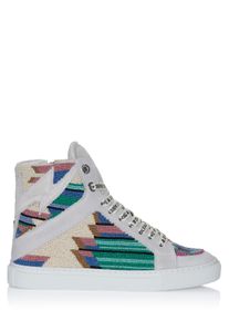 Zadig & Voltaire Zadig Voltaire High Flash Folk Beads Schuhe wei&szlig;