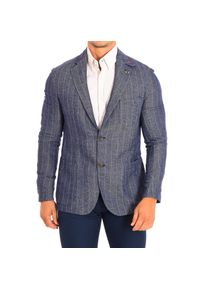 La Martina Lang&auml;rmliger Blazer mit normaler Passform TMJ003-TL124, Herren