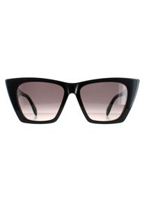 Alexander McQueen Cat Eye Damen Schwarz Grau AM0299S